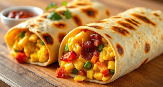 quick air fryer breakfast wraps