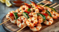 quick easy shrimp skewers