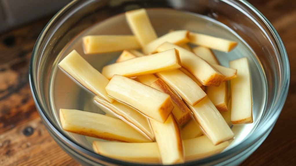 remove starch improve crispiness