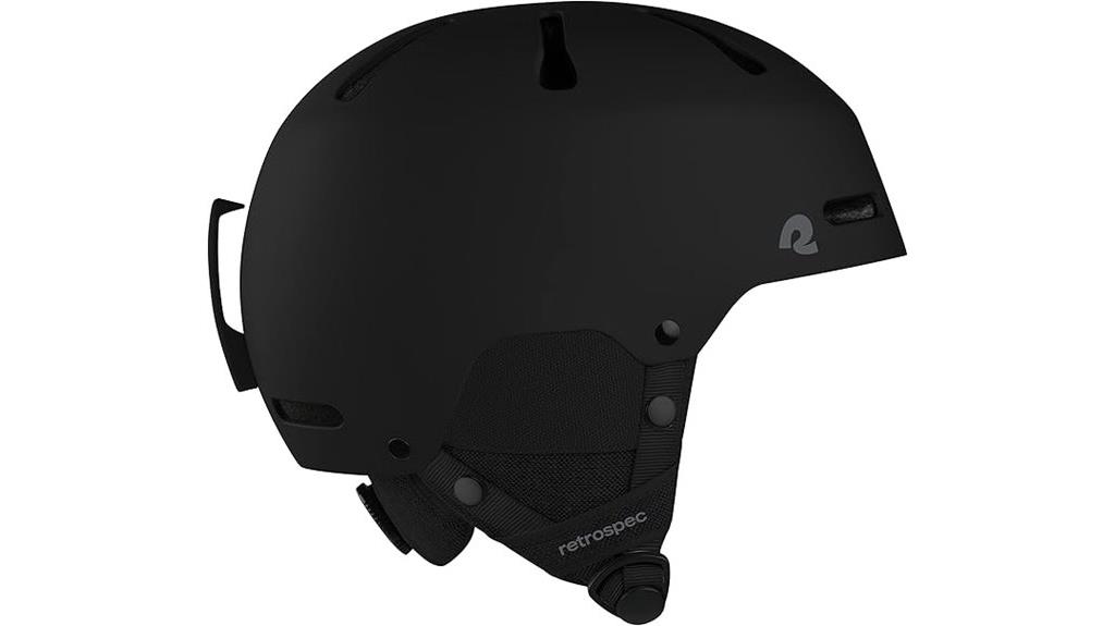 retro style ski helmet