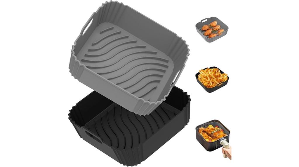 reusable silicone air fryer liners