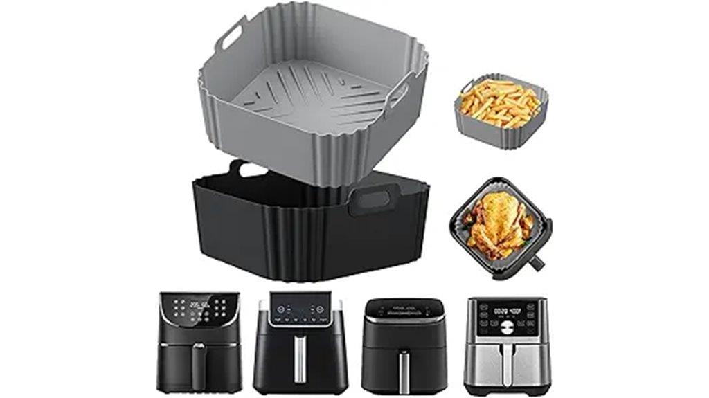 reusable silicone fryer liners