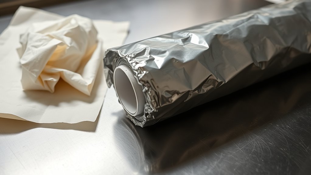 reuse foil carefully to prevent contamination