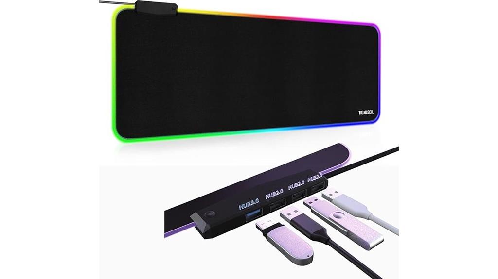 rgb gaming mouse pad