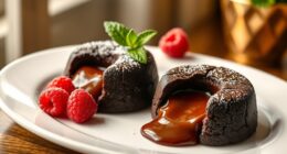 rich molten chocolate dessert