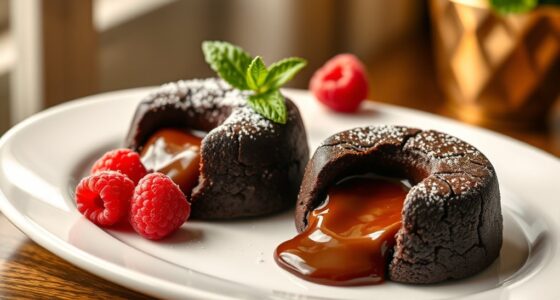 rich molten chocolate dessert