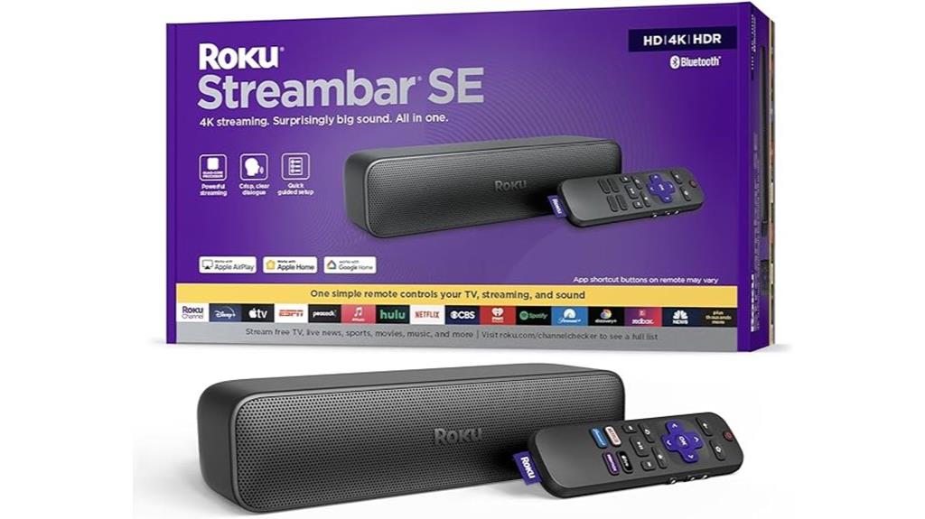 roku streambar se speakers