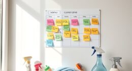 scheduled cleaning routines