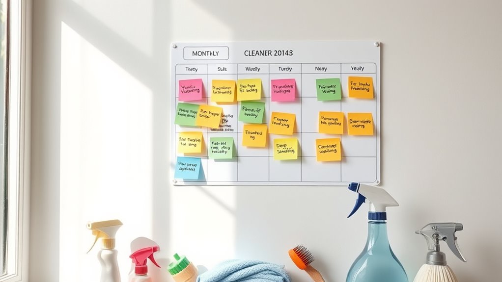 scheduled cleaning routines