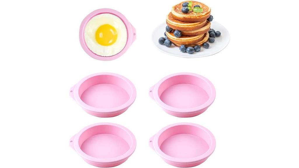 set of four egg molds