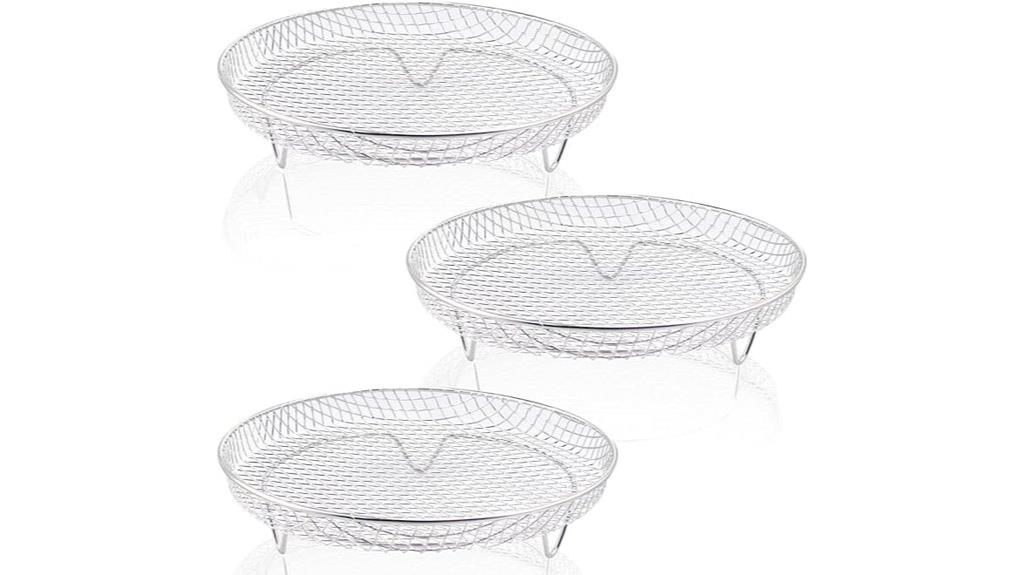 set of three 8 inch racks