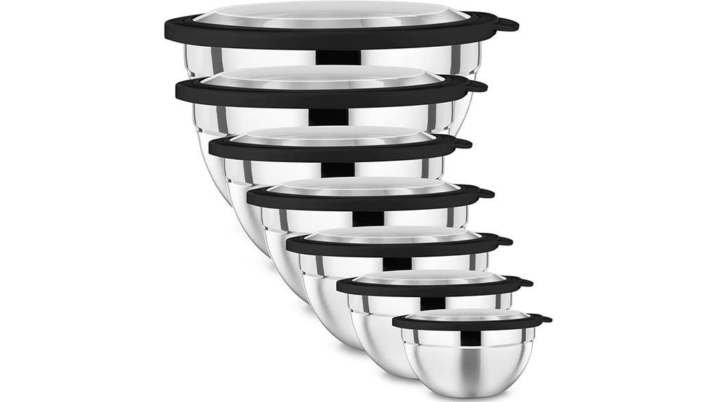 seven piece mixing bowls