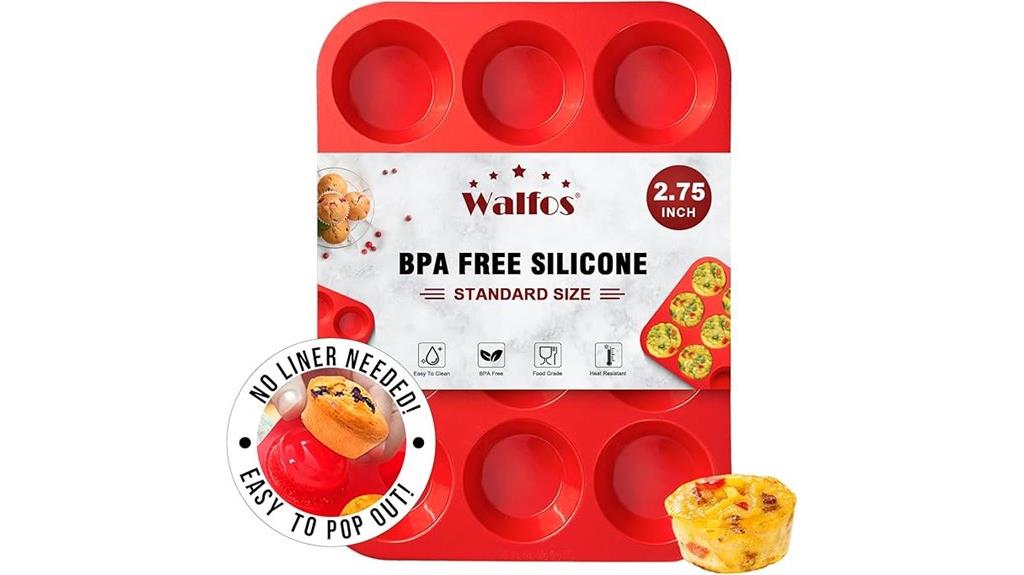 silicone 12 cup muffin pan