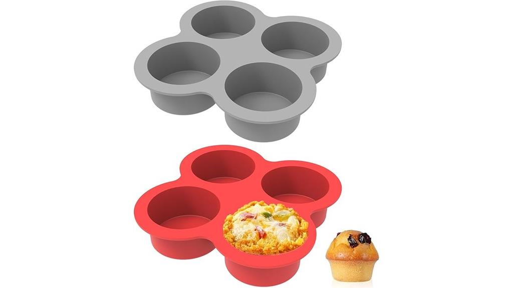 silicone 4 cup muffin pan