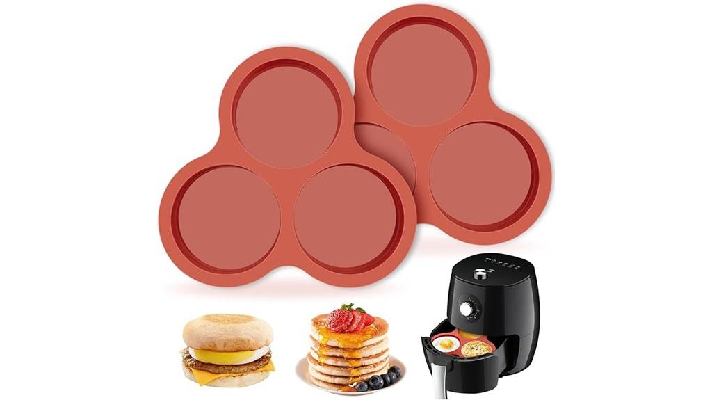 silicone egg molds set