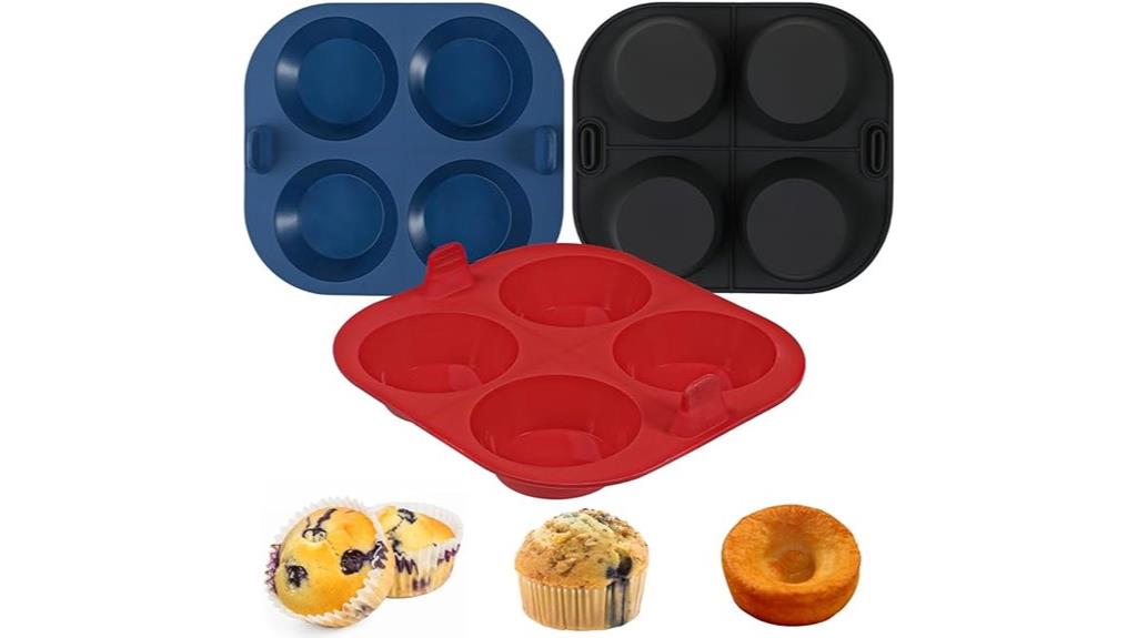 silicone muffin pan set