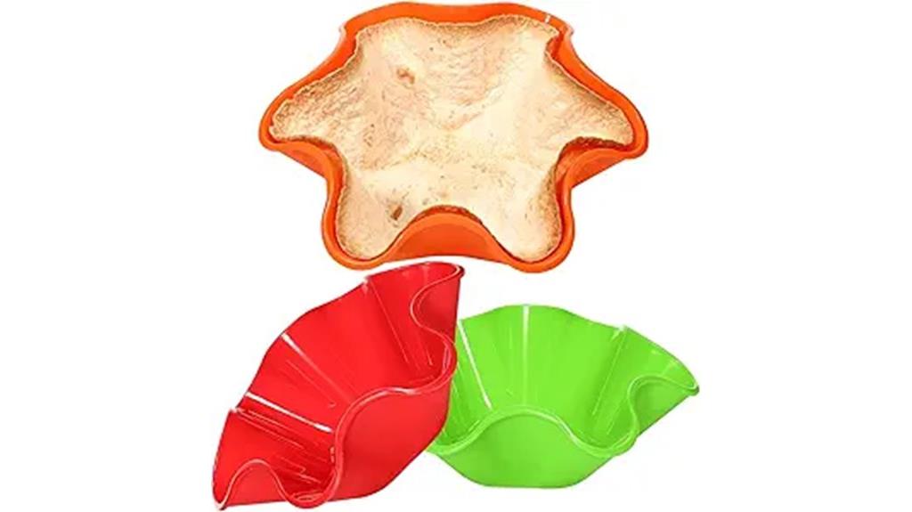 silicone tortilla shell set