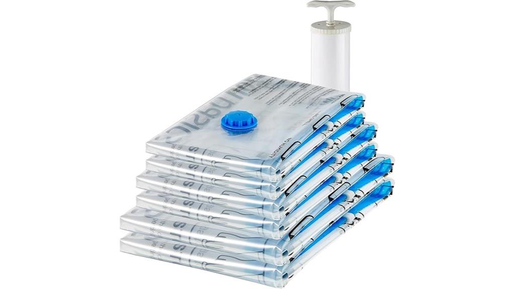 six pack vacuum storage bags