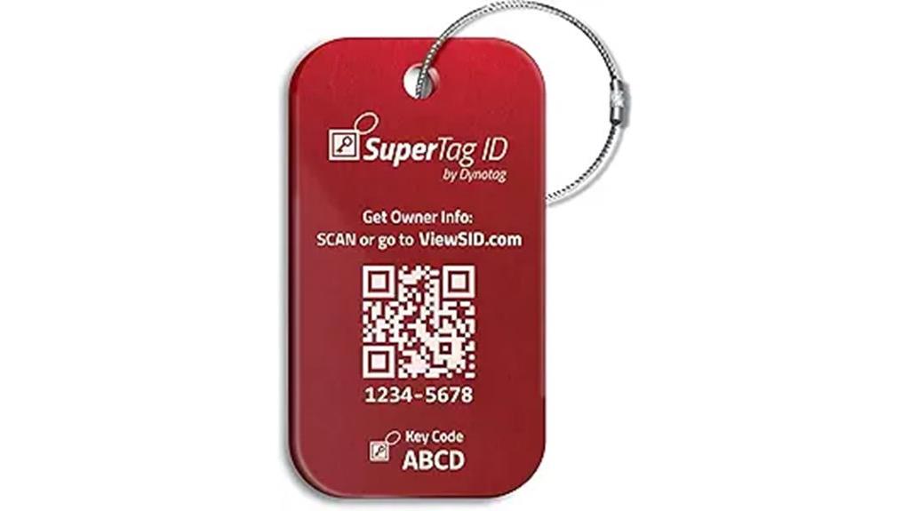 smart luggage tag with steel