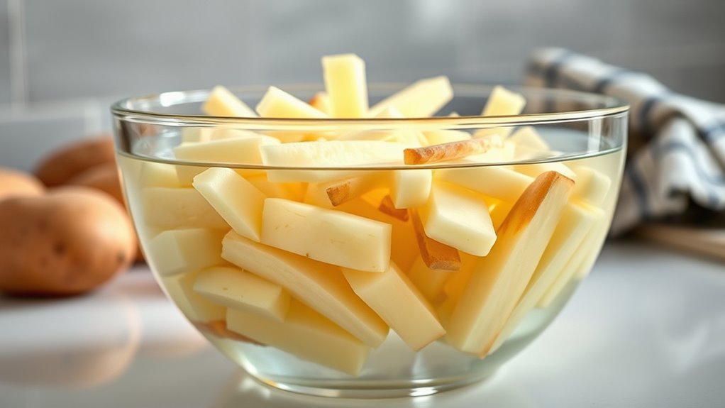 soak potatoes for crispiness