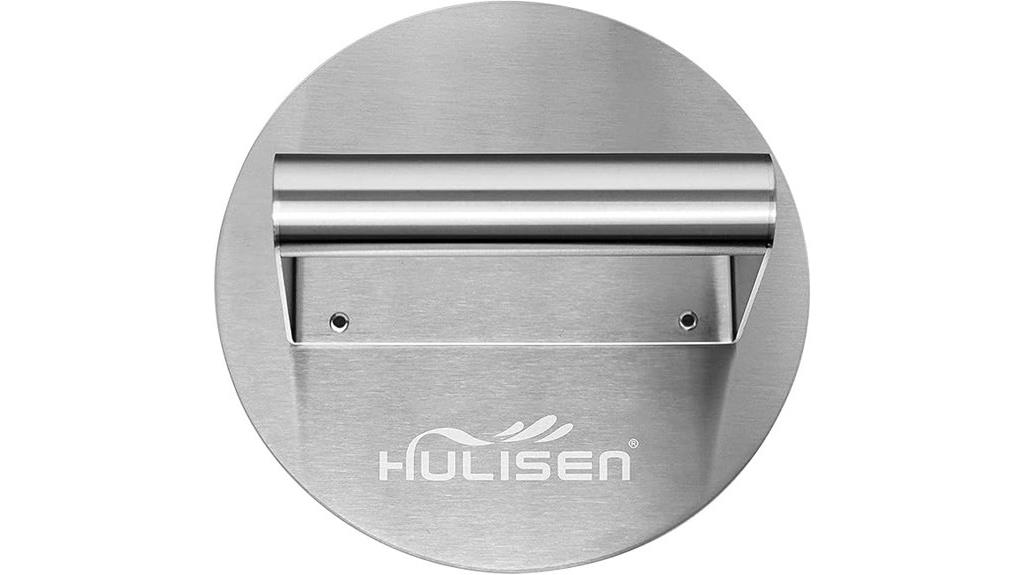 stainless steel burger press