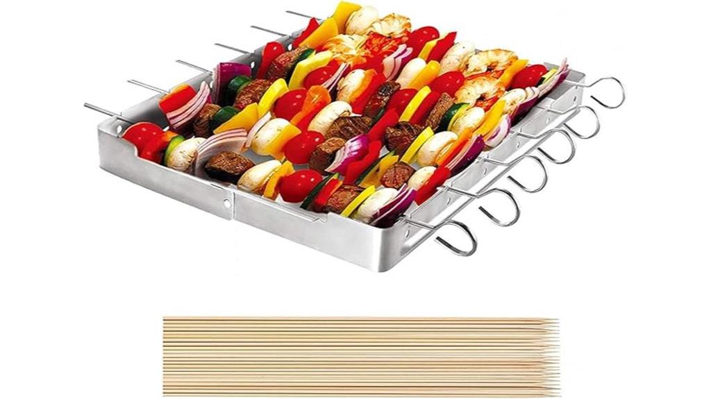 stainless steel shish kabob