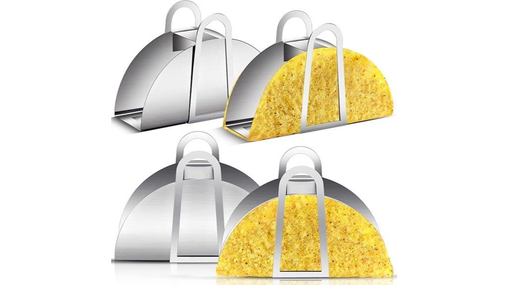 stainless steel taco molds