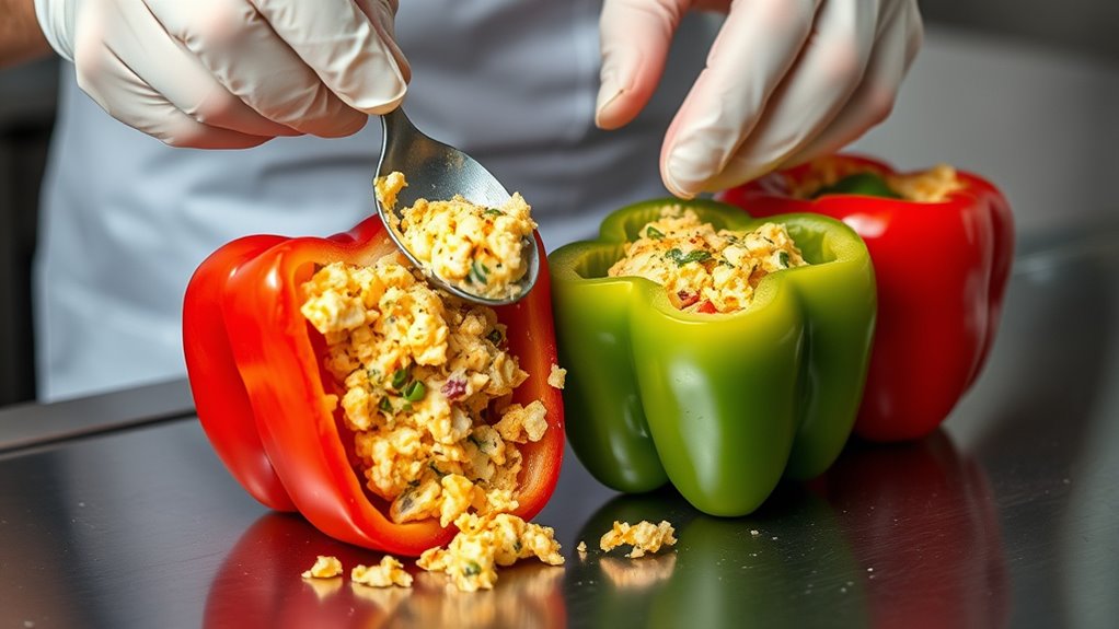 stuff peppers with cheese