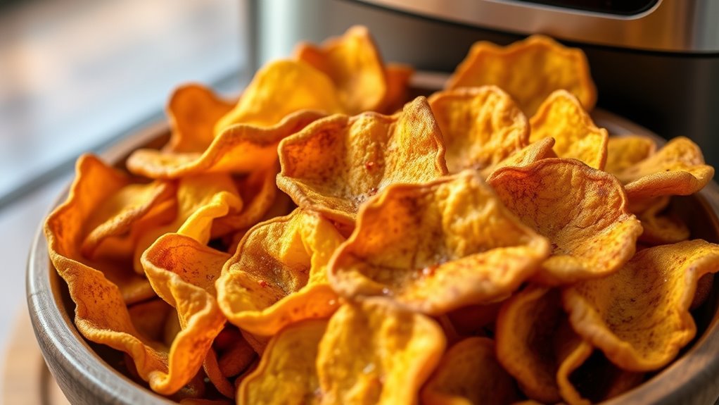 sweet spicy caramelized chips