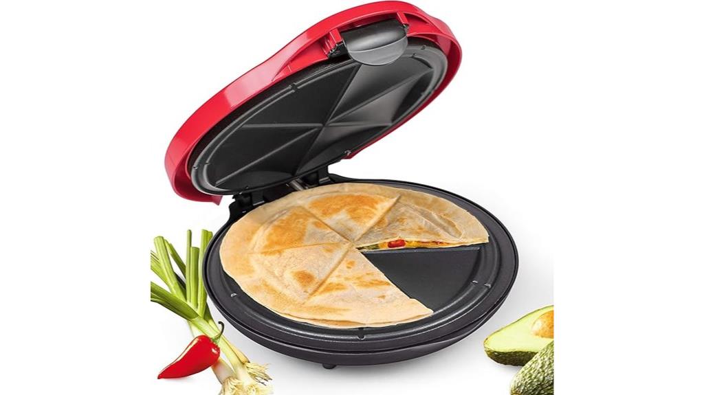 taco quesadilla maker features