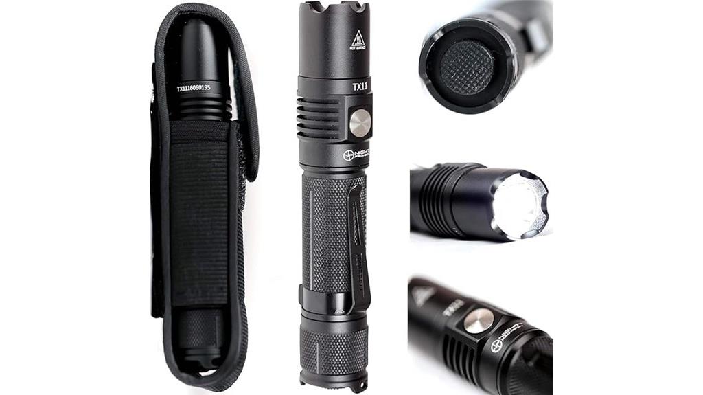 tactical flashlight with holster
