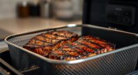top air fryer steak cages