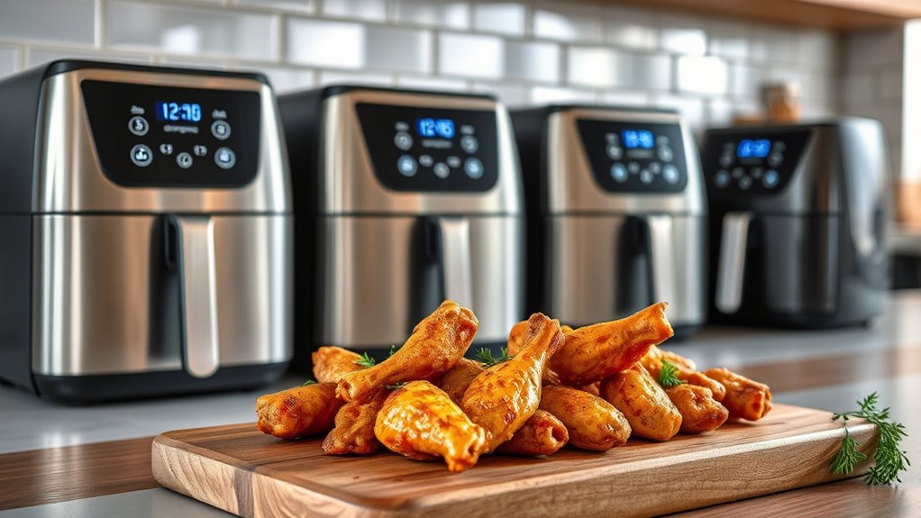 top air fryers for crispy wings