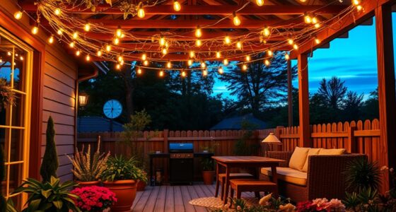 top backyard string lighting