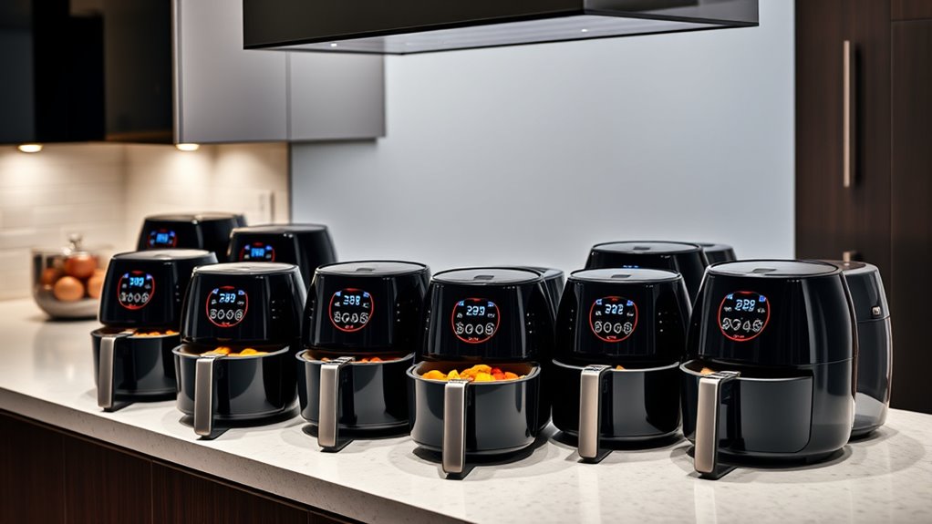 top self stirring air fryers