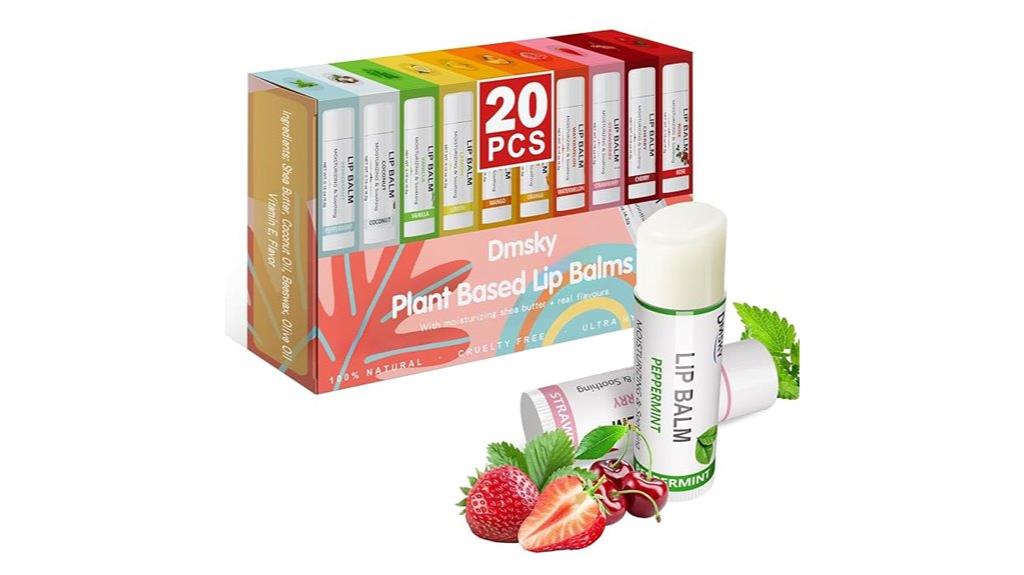 twenty dmsky lip balm packs
