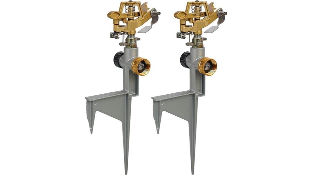 twin zinc impact sprinklers