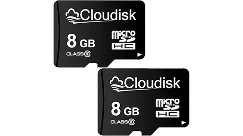 two 8gb micro sds
