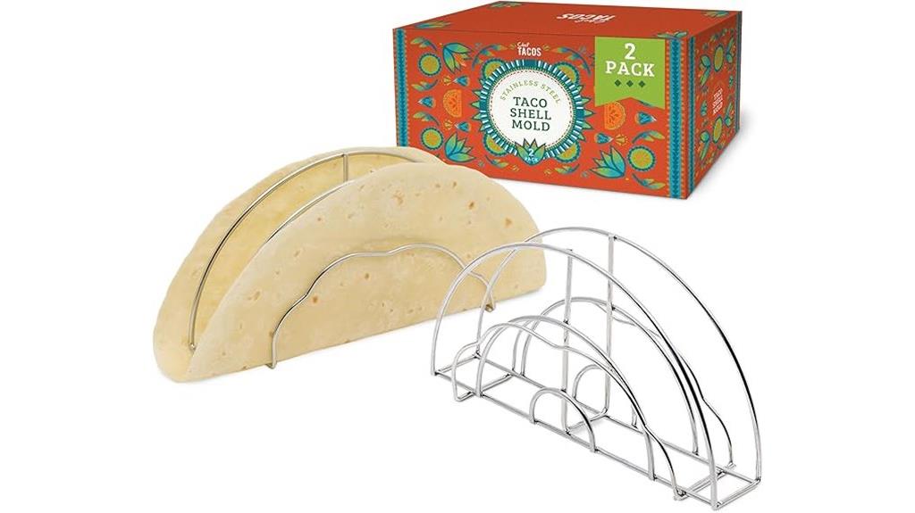 two pack oven compatible taco molders