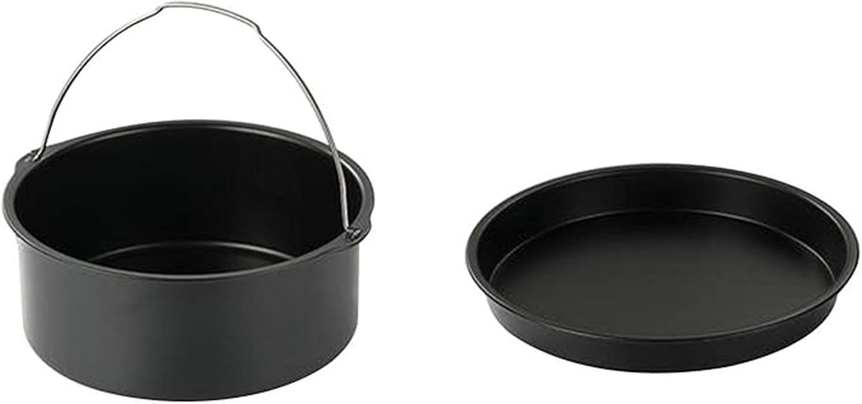 two piece air fryer accessories