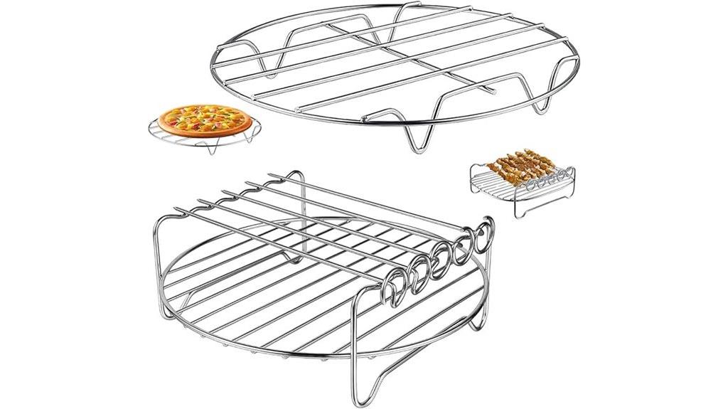 two piece air fryer racks