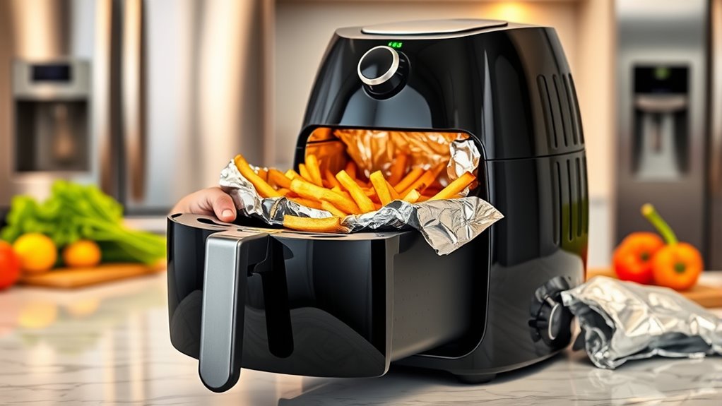 use foil carefully and sparingly