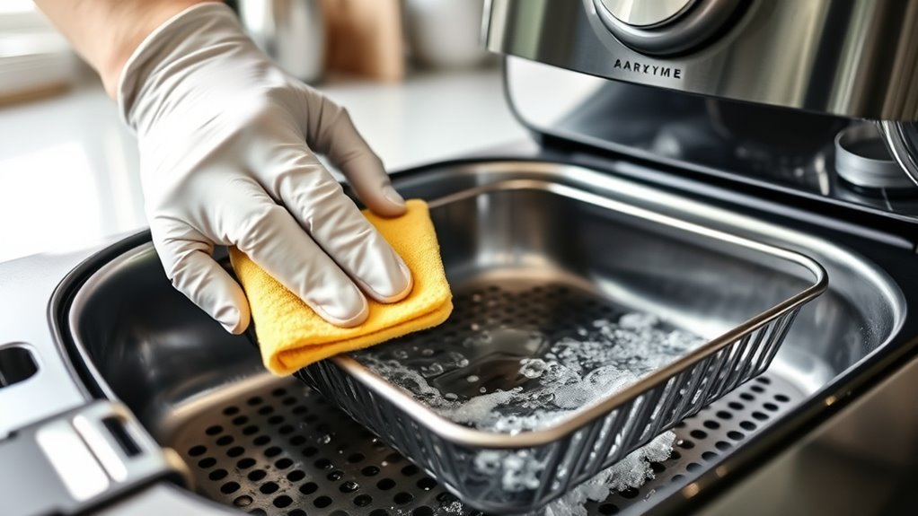 use gentle warm cleaning