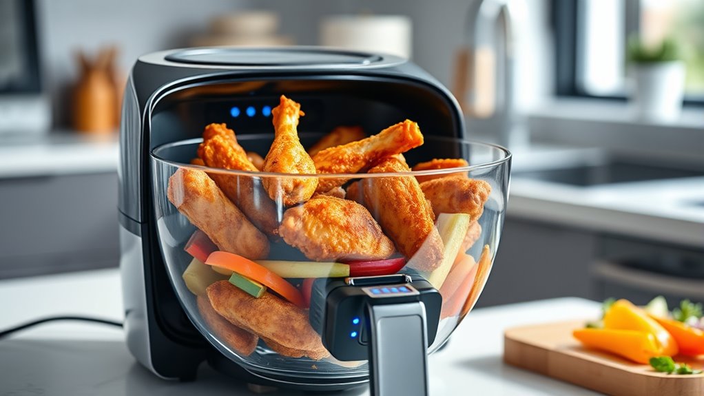 versatile glass air fryer
