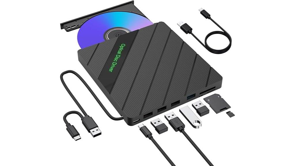 versatile portable disc drive