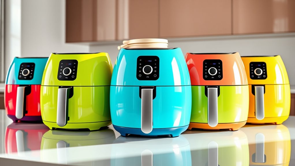 vibrant stylish air fryers