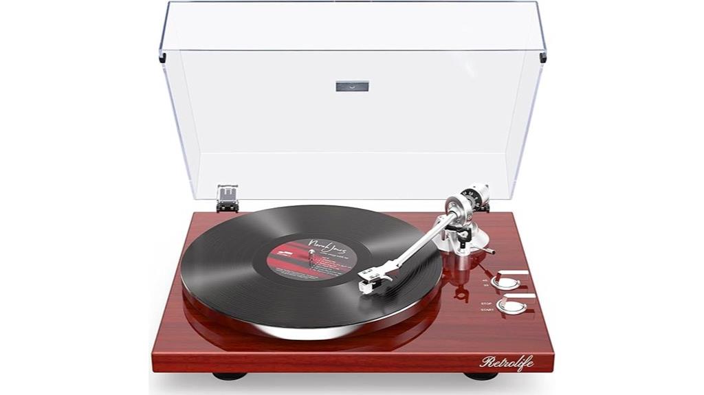 vinyl record turntable player