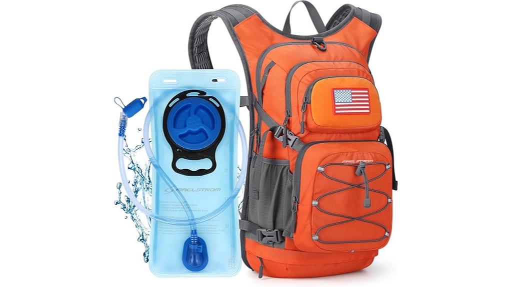 waterproof hydration pack with bladder