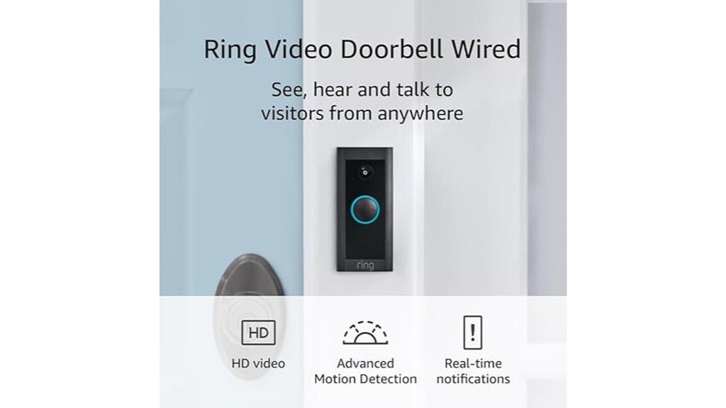 wired hd camera doorbell