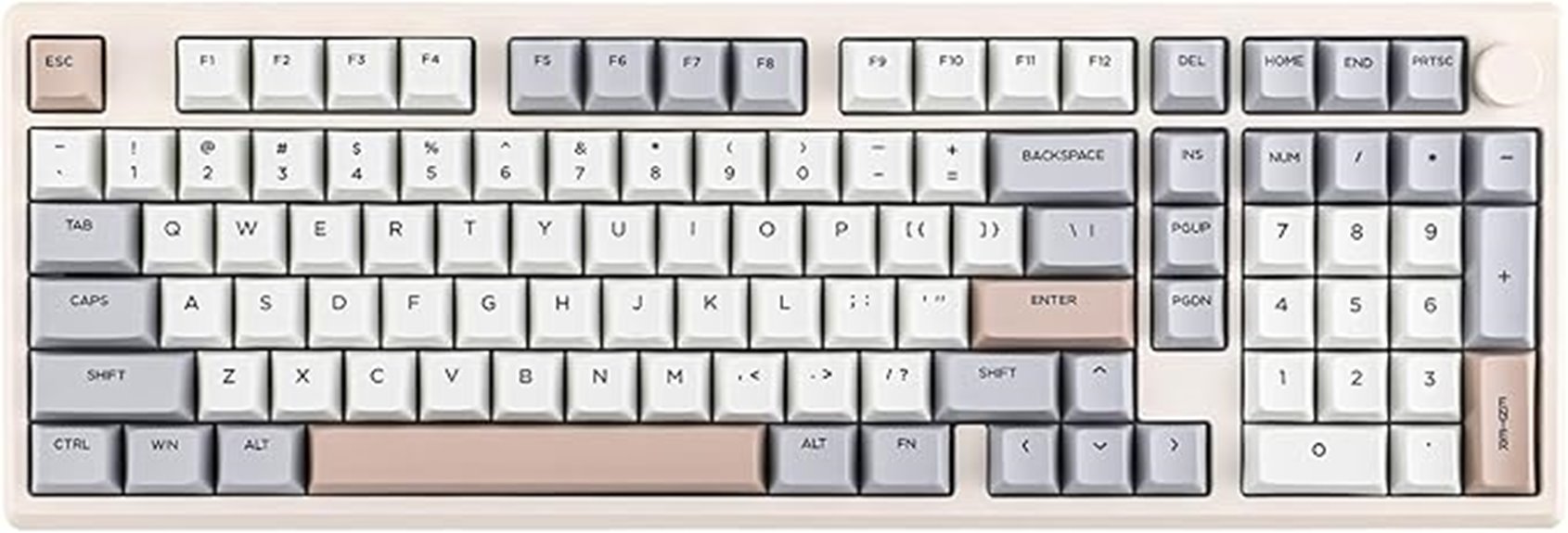 wireless creamy white keyboard